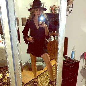 NWT Low-Cut Black Tobi Romper